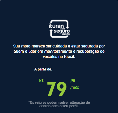 Ituran Seguro Moto a partir de R$ 79,90
